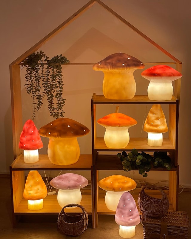 Produktbilde 3 for Sopp Lampe Liten Lavendel Egmont/HEICO