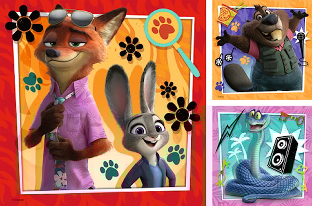 Produktbild 2 för Zootopia 2 Pussel 3x49 Bitar, Ravensburger