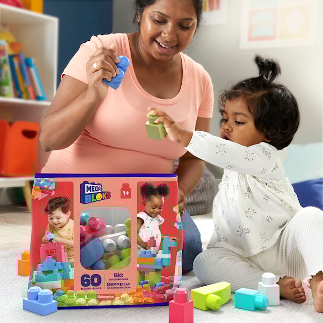 Tuotekuva 3 - Mega Bloks Rakennuspalikat 60 Pcs Pink Bag
