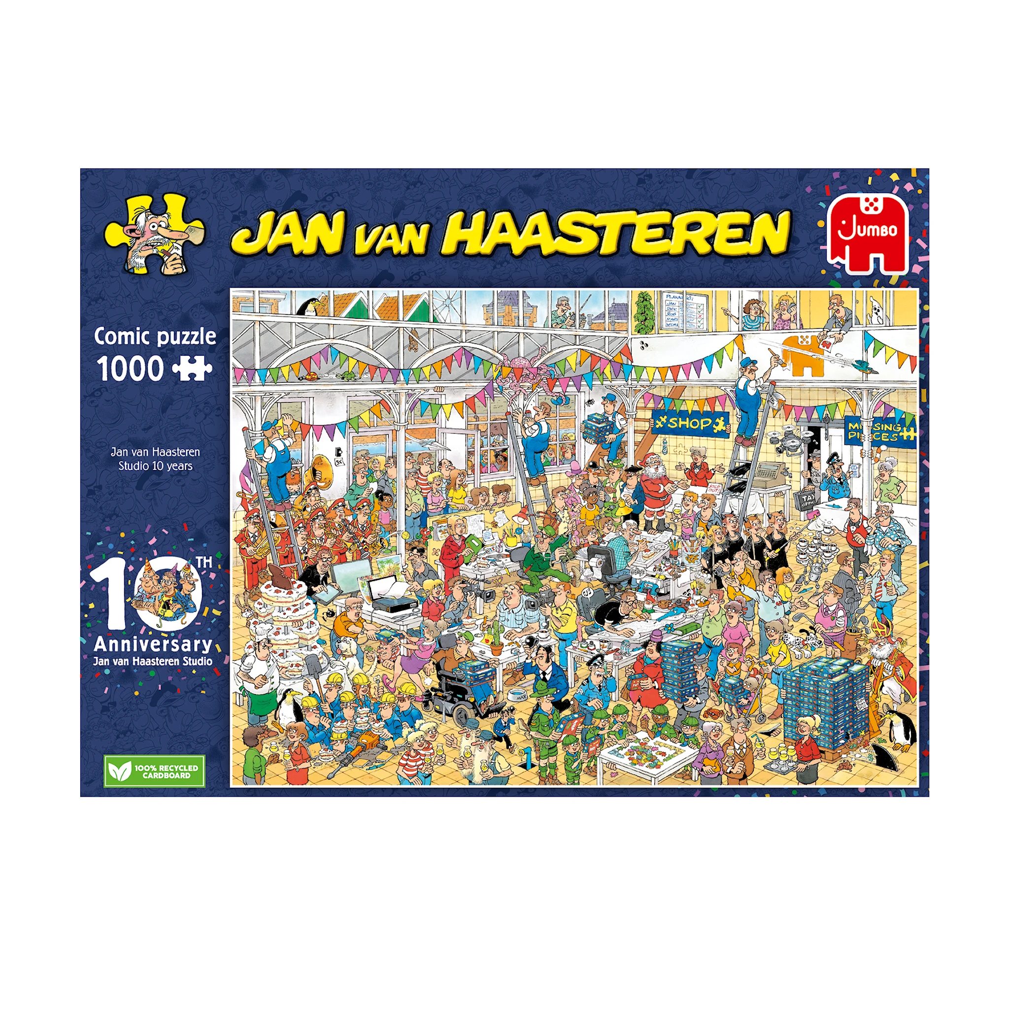 Produktbilde for Jan Van Haasteren 10th Anniversary Pussel 1000 bitar Jumbo