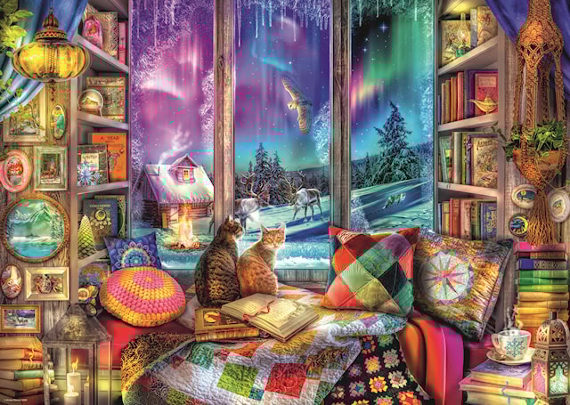 Tuotekuva 2 - The Winter Reading Nook 1000p Ravensburger