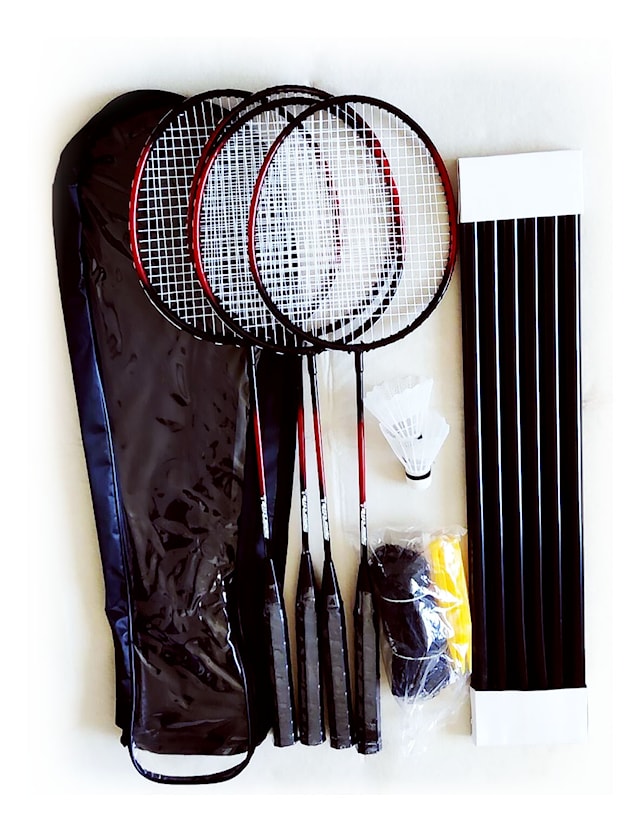 Produktbild 1 för Badmintonset 4 spelare ink nät, SportMe