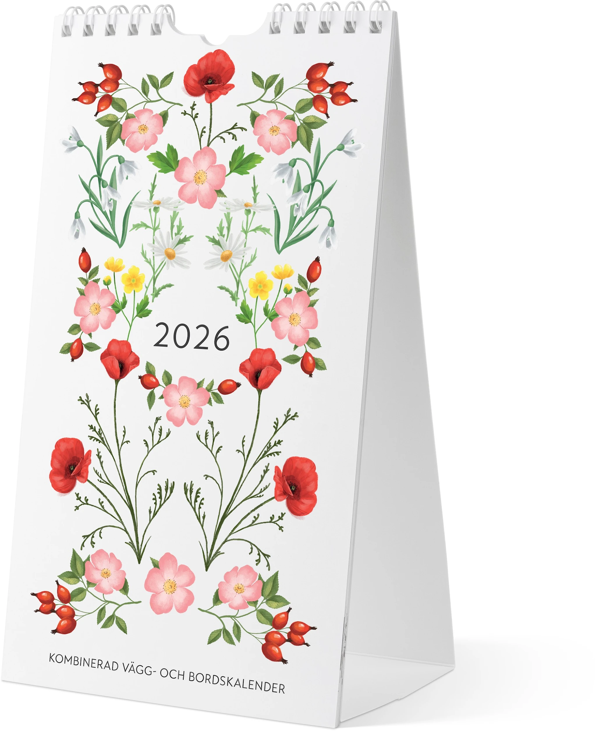 Produktbilde for Väggkalender 2026 Mini Duo 120x215 mm Burde