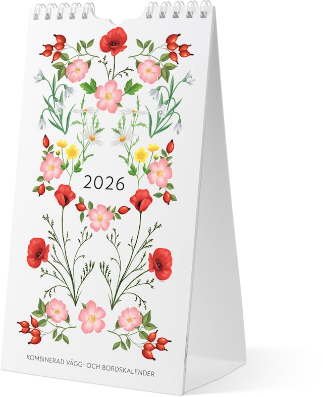 Tuotekuva 1 - Väggkalender 2026 Mini Duo 120x215 mm Burde