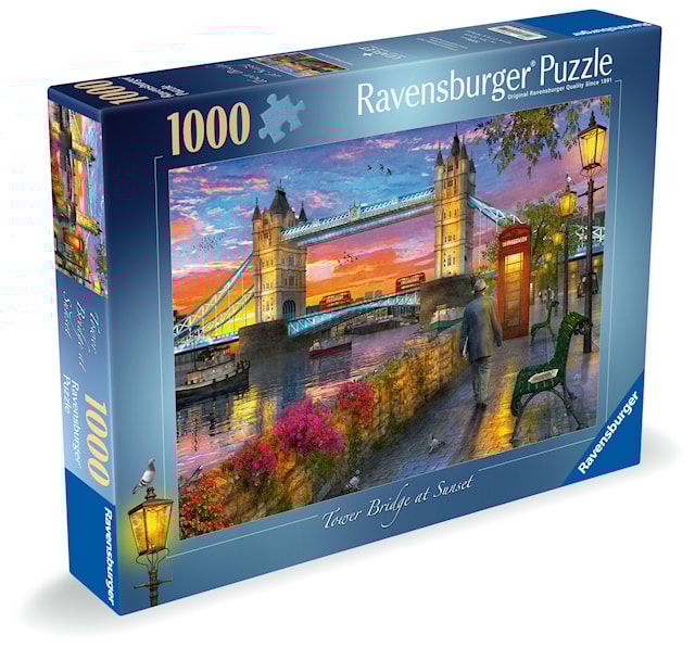 Tuotekuva 5 - Tower Bridge At Sunset Palapelit 1000 palaa, Ravensburger