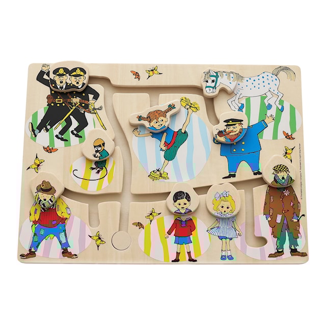 Produktbild 2 för Pippi Labyrint Pussel, Micki