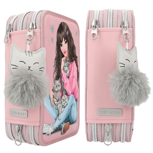 Produktbild 3 för Trippelpennfodral Kitty och Doggy TOPModel