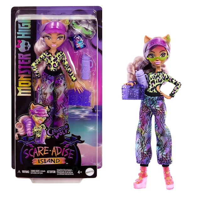 Produktbilde 4 for Monster High Scare-adise Island Clawdeen Dukke