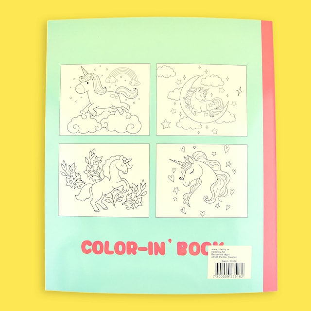 Tuotekuva 2 - Värityskirja Yksisarvinen 26 cm Ningbo Linkart Paper Products