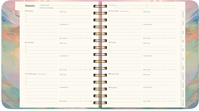 Produktbilde 3 for Kalender 2026 Dream & Do Swirl Burde