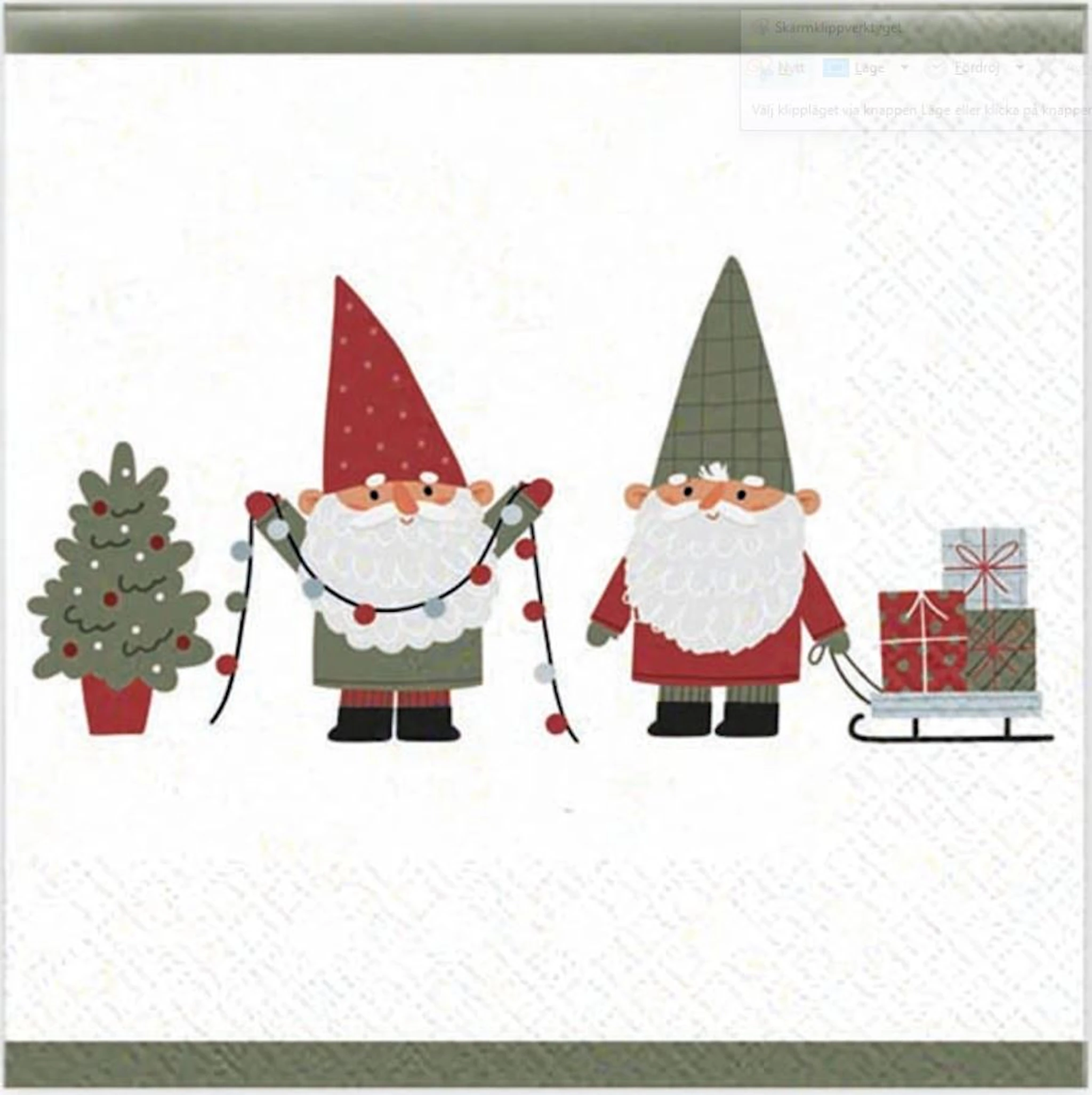 Produktbilde for Matservietter Jul 20-pack Gullers