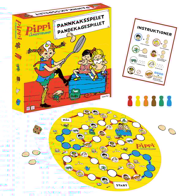 Produktbild 1 för Pannkaksspel Pippi Barbo-Toys
