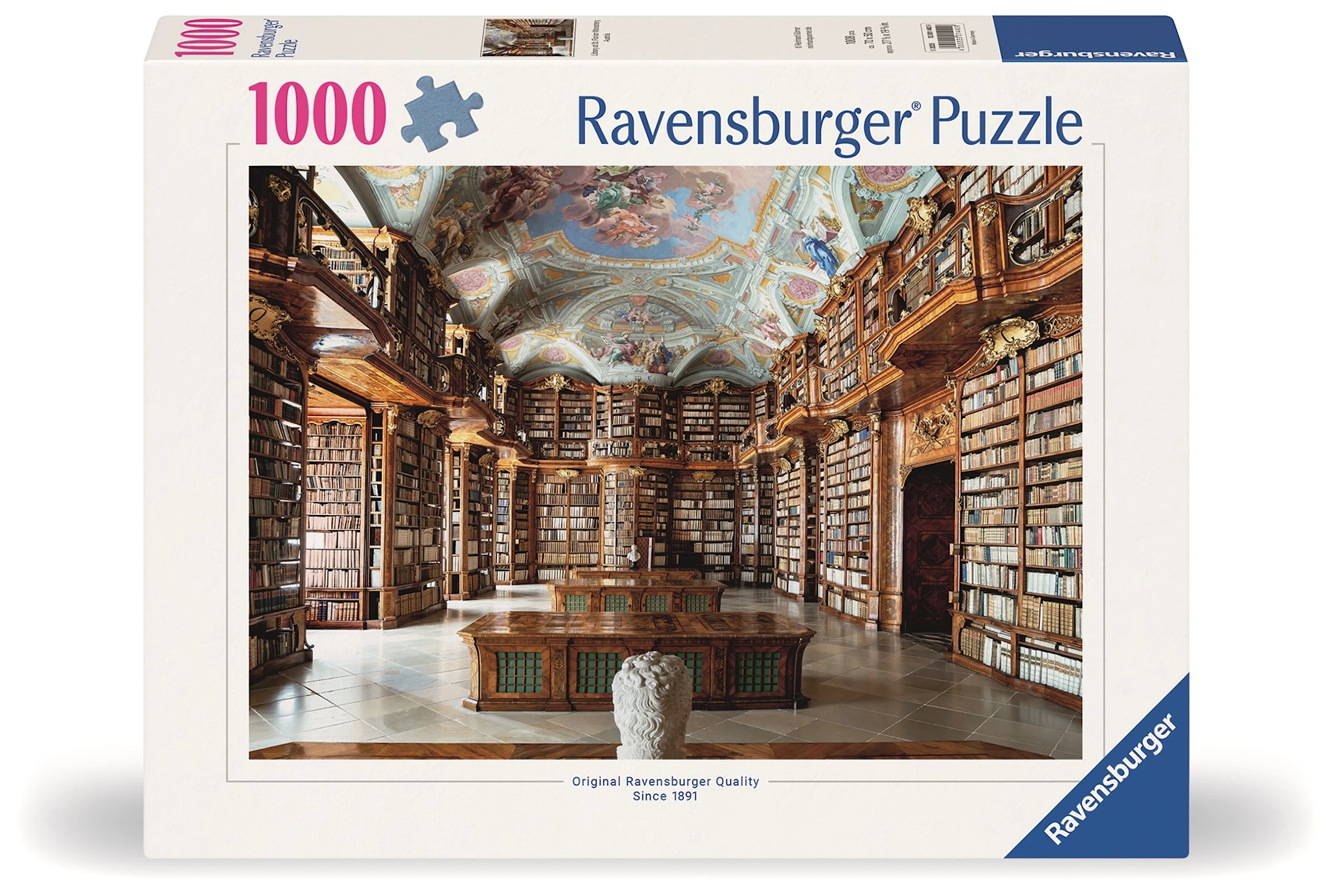 Produktbild för Library at St. Florian Monastery Pussel 1000 bitar, Ravensburger