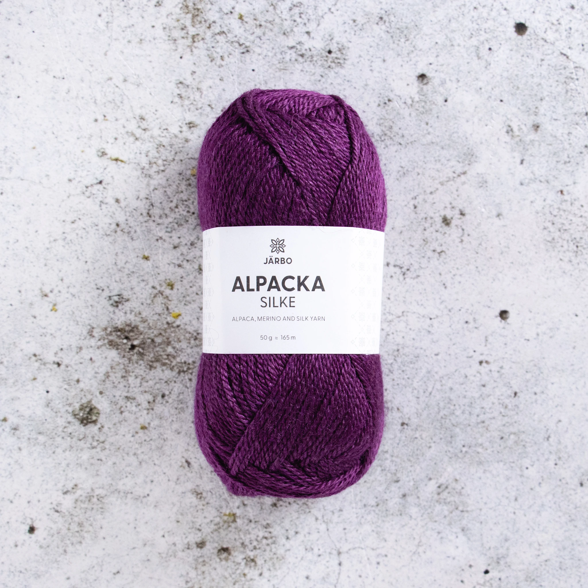 Produktbilde for Alpacka Silke 50g Plum Noir (24) Järbo