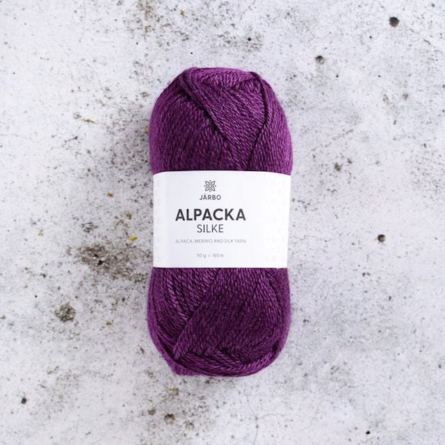 Alpacka Silke 50g Plum Noir (24) Järbo