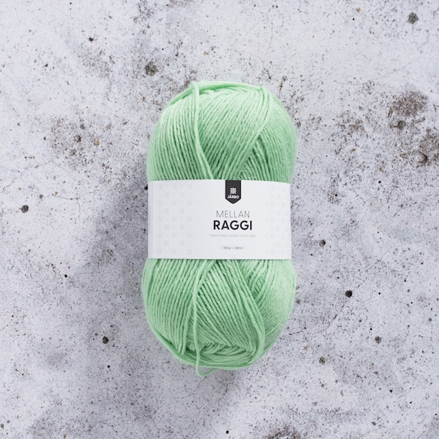 Mellanraggi Garn Ullmix 100 g Foggy Green (28395) Järbo