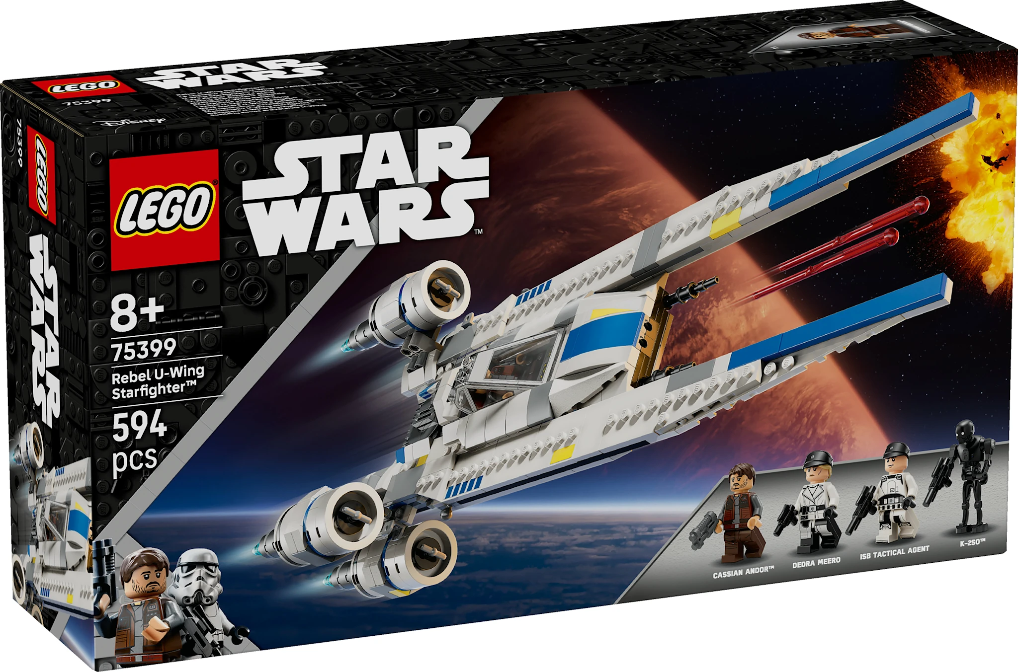 Tuotekuva ille Kapinallisten U-Wing-tähtihävittäjä LEGO® Star Wars™ (75399)