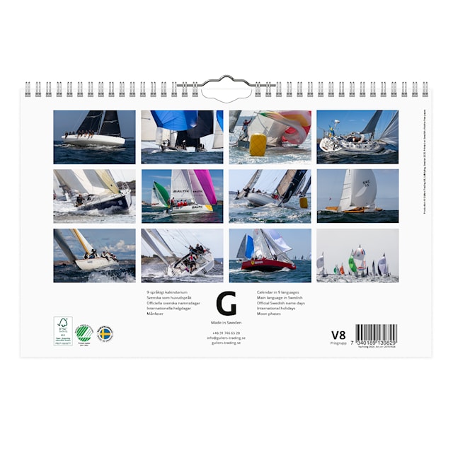 Produktbild 3 för Väggkalender Yachting 2026