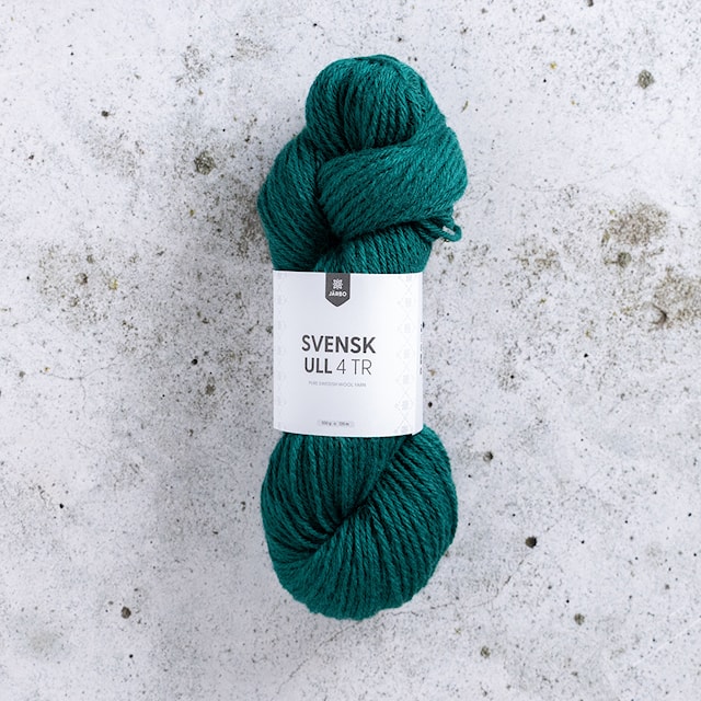 Svensk Ull 4tr 100 g Elf Dance Teal 130 Järbo