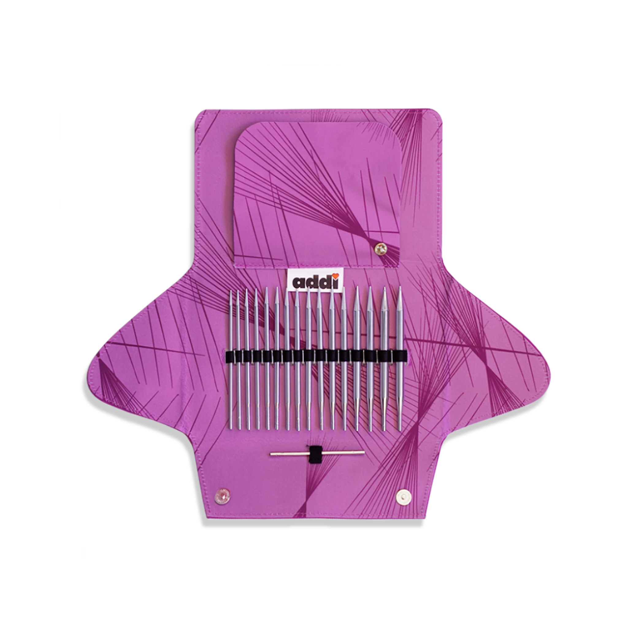 Tuotekuva ille addiClick Lace -setti 13 cm vaihtopäillä, 8 paria (3,5–8 mm) Addi