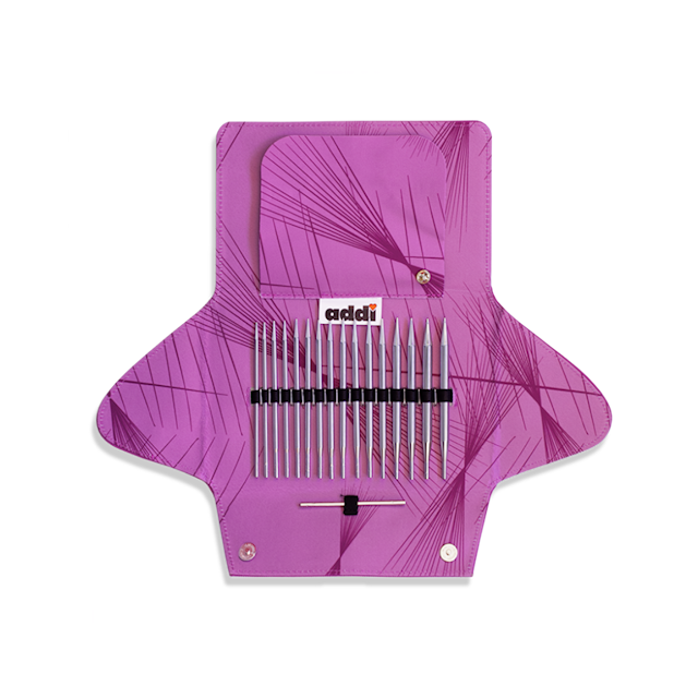 addiClick Lace set med 13 cm ändstickor, 8 par 3,5-8 mm Addi