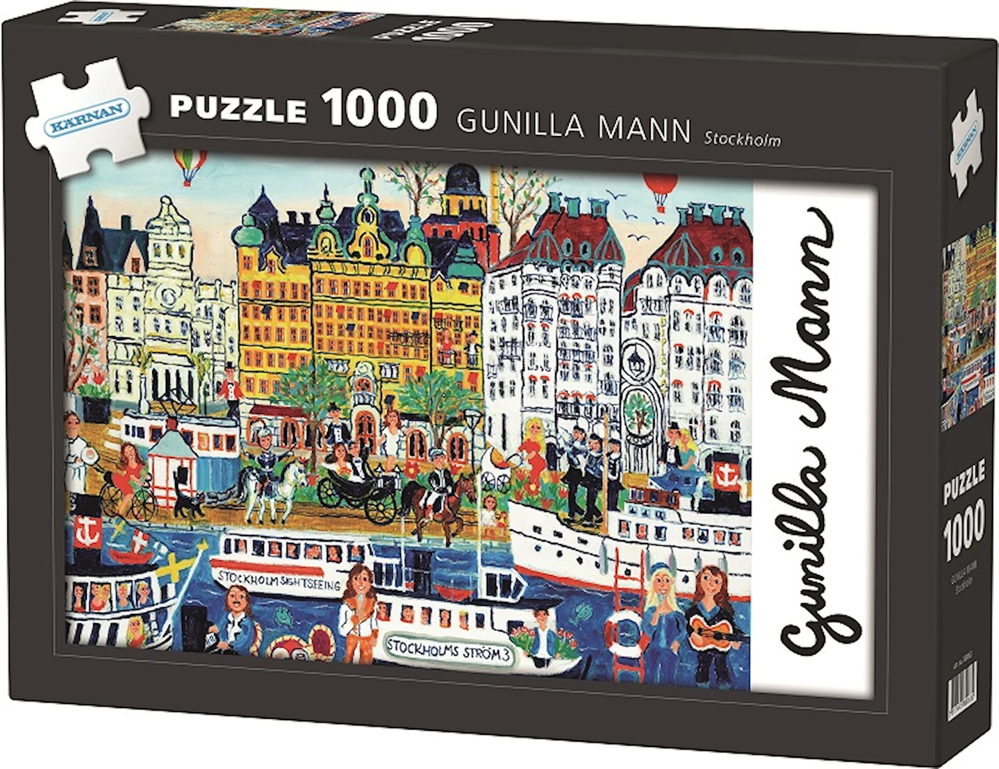 Produktbilde for Gunilla Mann Stockholm Pussel 1000 bitar Kärnan