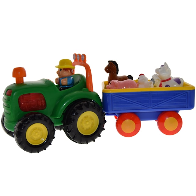 Produktbilde 4 for Traktor med vogn og dyr Happy Baby