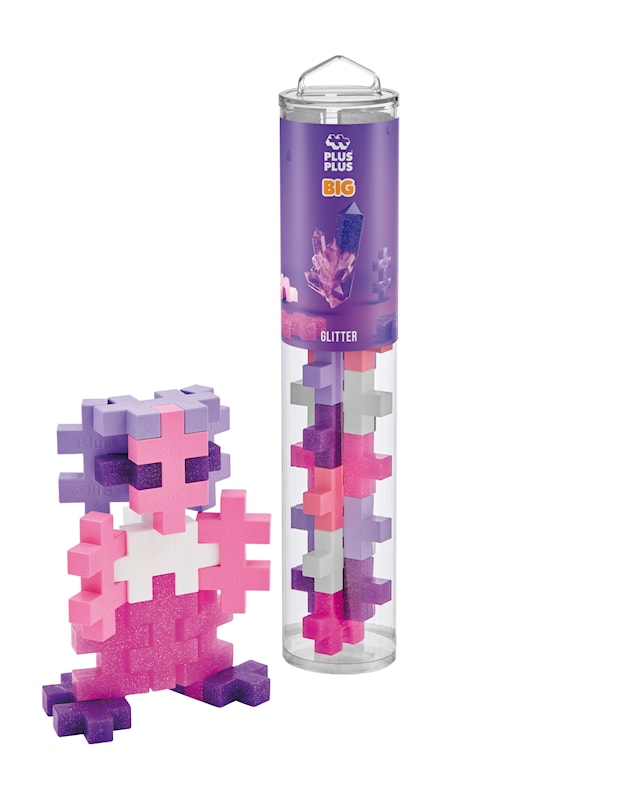 Produktbilde 1 for Plus-Plus STOR Glitter Mix / 15 stk. Tube