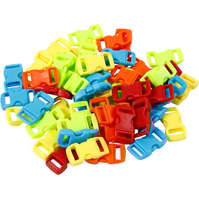 Produktbild 3 för Klicklås Olika färger 15x29 mm 100-pack