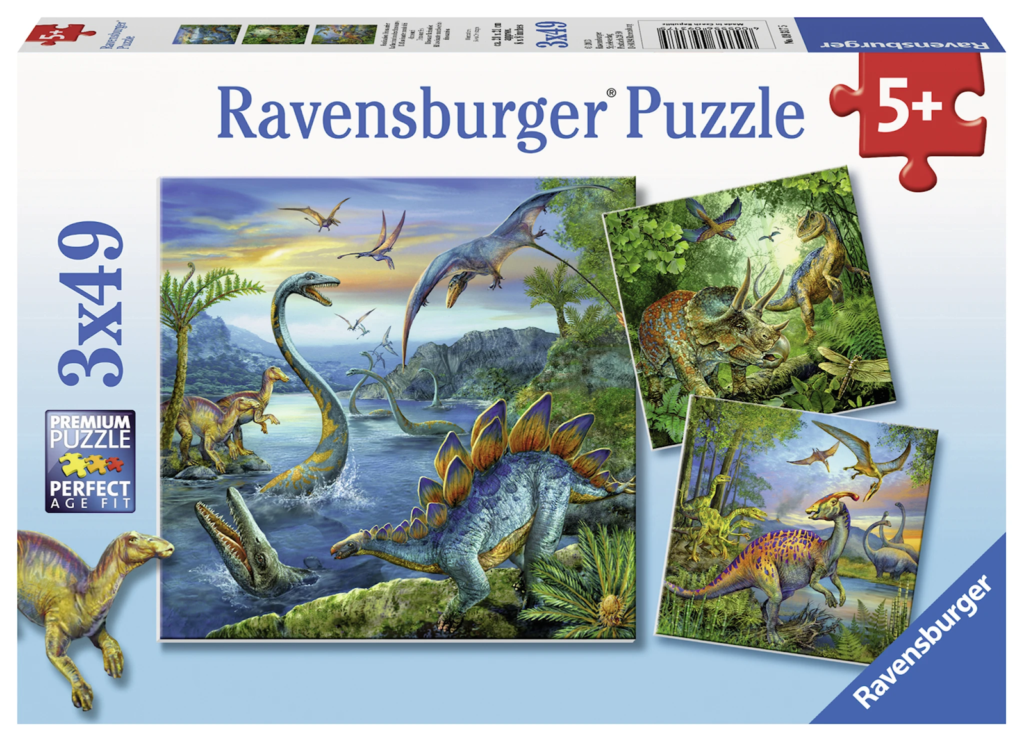 Tuotekuva ille Dinosaur Fascination, Palapeli, 3x49 palaa, Ravensburger