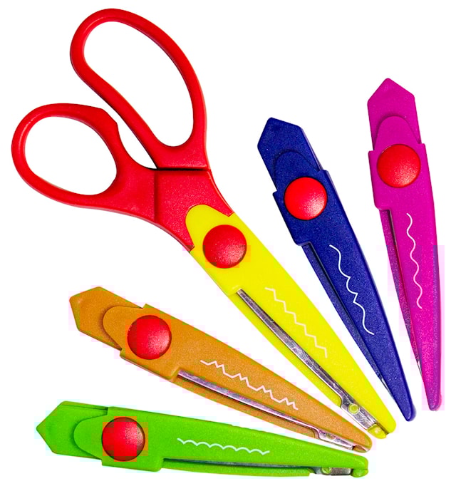 Produktbilde 1 for Mønstersaks med 5 ulike mønstre Sense