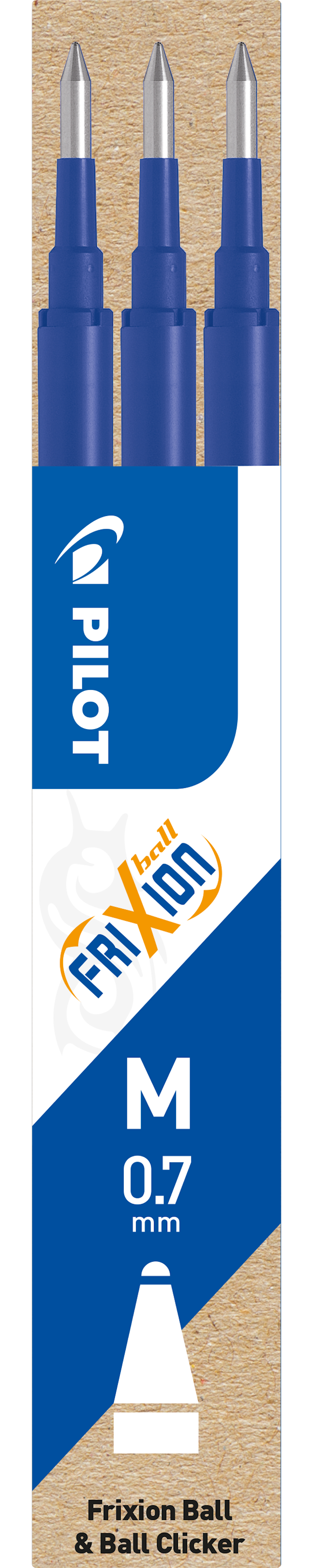 Tuotekuva 1 - Vaihtosäiliö Frixion 0,7 mm Sininen (3 kpl) Pilot