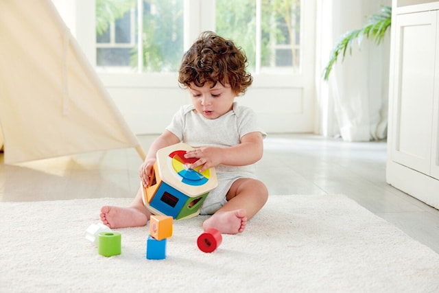 Produktbild 3 för Hape Färgglad Plocklåda