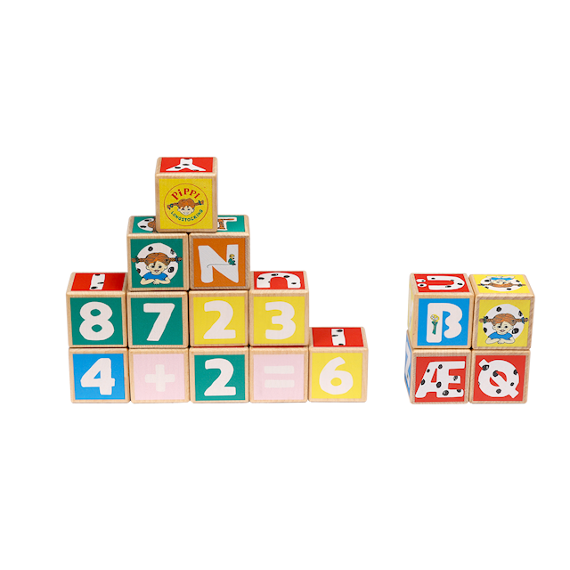 Tuotekuva 5 - Pippi Kirjainpalikat 36 Kappaletta Micki