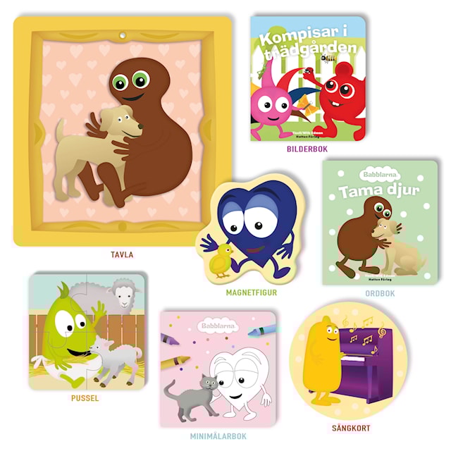 Produktbilde 2 for Min Første Bokhylle Dyre Babblarna