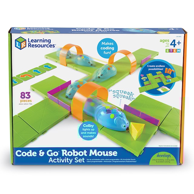 Produktbild 1 för Code & Go Aktivitetsset med Programmerbar Robotmus Learning Resources