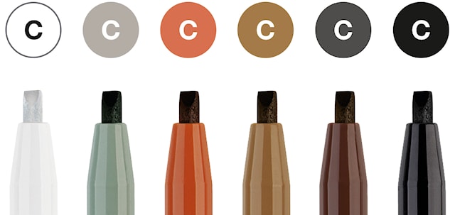 Produktbild 3 för Kalligrafipennor Pitt artist pen Calligraphy 6-pack