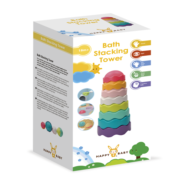 Tuotekuva 5 - Lelujen pinoaminen Kylpylelu Happy Friend