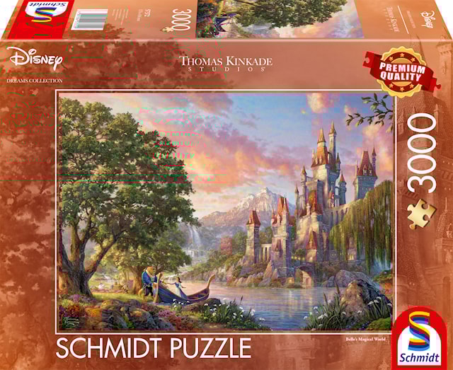 Produktbilde 1 for Disney Belle´s Magical World Thomas Kinkade Puslespill 3000 brikker Schmidt