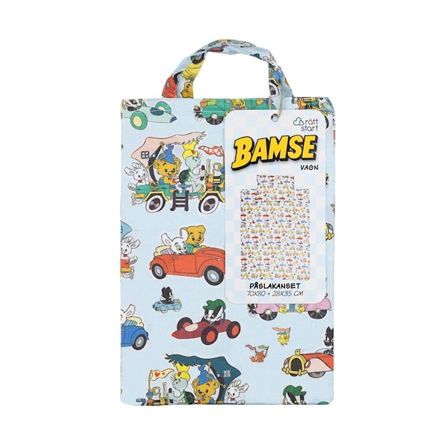 Tuotekuva 1 - Bamse Pussilakanasetti Vaunu/Kehto Rätt Start
