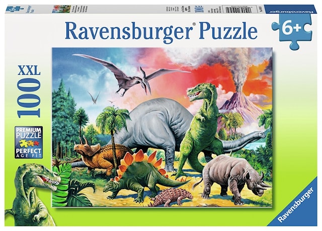 Produktbilde 1 for Dinosaurer Puslespill 100 brikker Ravensburger