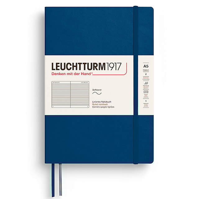 Anteckningsbok A5 Soft Linjerad Indigo Leuchtturm1917