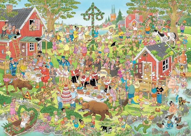 Tuotekuva 2 - Jan Van Haasteren Midsummerfestival palapelit 1000 palaa