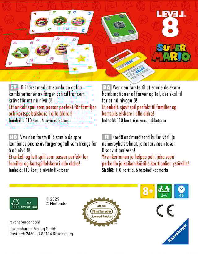 Tuotekuva 3 - Super Mario Level 8, Ravensburger (SV/NO/DA/FI)
