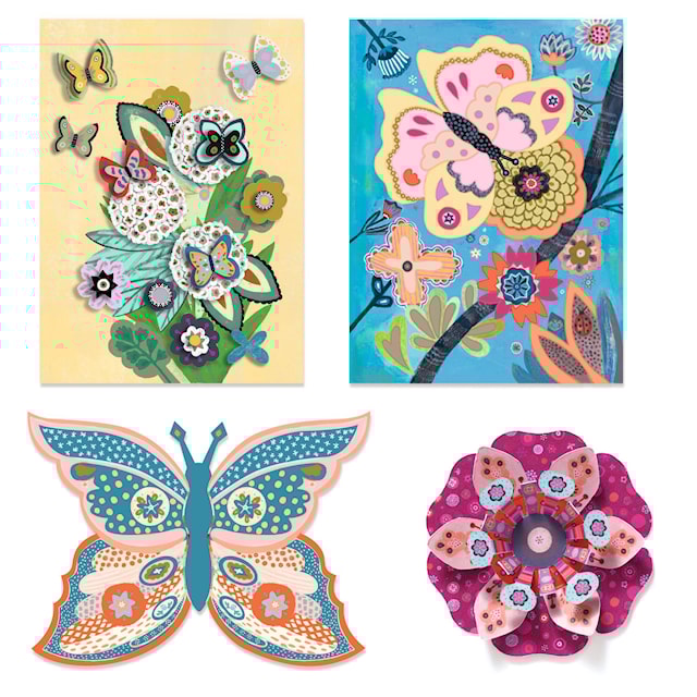 Produktbilde 2 for Stort kreativt hobbysett hageblomster Djeco