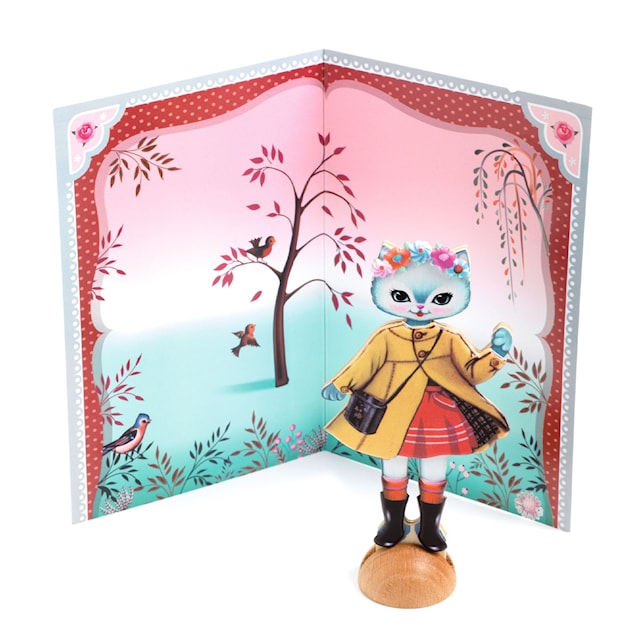 Produktbilde 4 for Klippefigurer Katter med avtagbare klistremerker Djeco