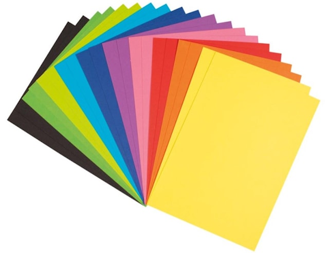 Produktbilde 1 for Papir Farget Tykt A4 20 ark i 10 farger Playbox