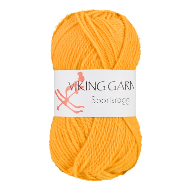 Sportsragg Lanka Villasekoitus 50 g Keltaine 545 Viking Garn