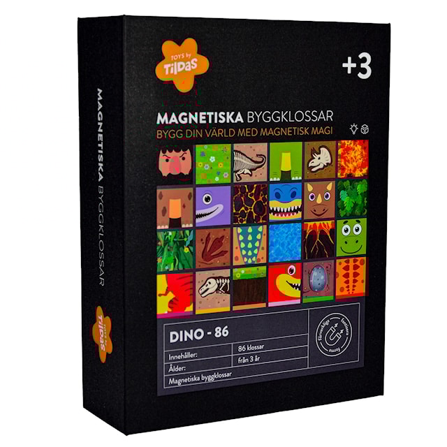 Produktbilde 3 for Magnetiske byggeklosser Dino 86 deler