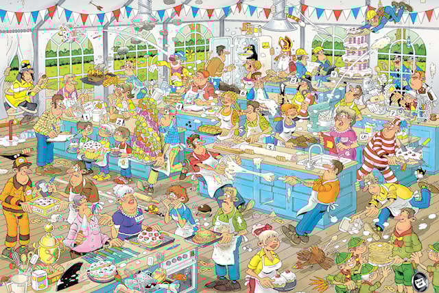 Produktbilde 2 for Jan Van Haasteren The Clash of the Bakers Puslespill 1500 brikker